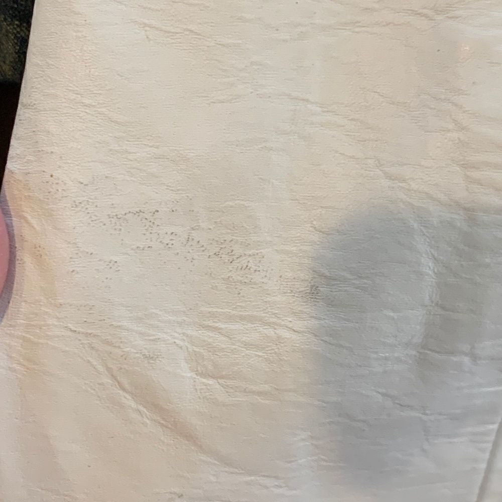 Dangerous Threads Women's 8 white leather with gold bead neck thin strap dress - Picture 10 of 16